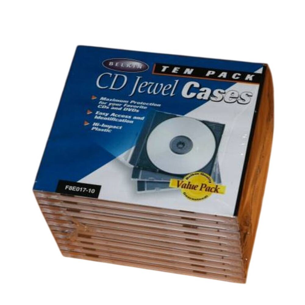 Belkin CD Jewel Cases Set Of 10 Brand New